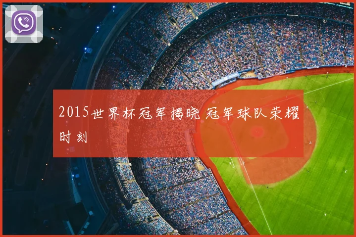 2015世界杯冠军揭晓 冠军球队荣耀时刻